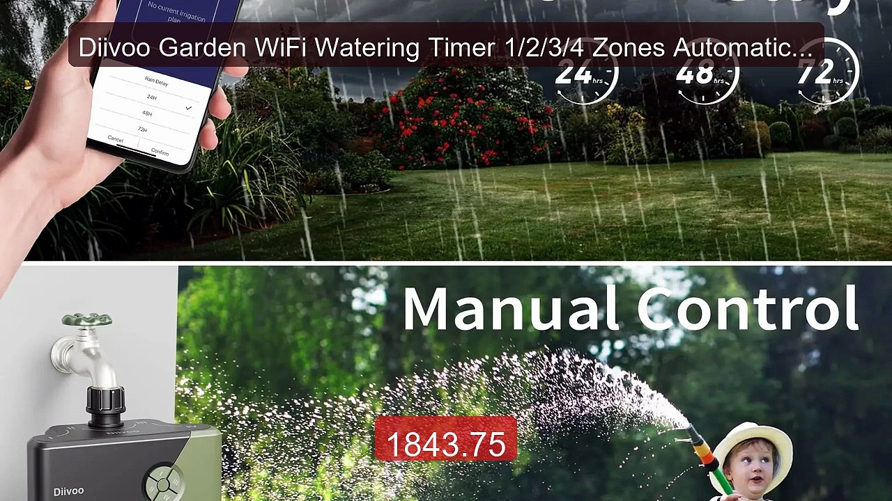 Diivoo Garden WiFi Watering Timer 1/2/3/4 Zones Automatic Irrigatio... -- Top Rated 2026 | Buy Now!