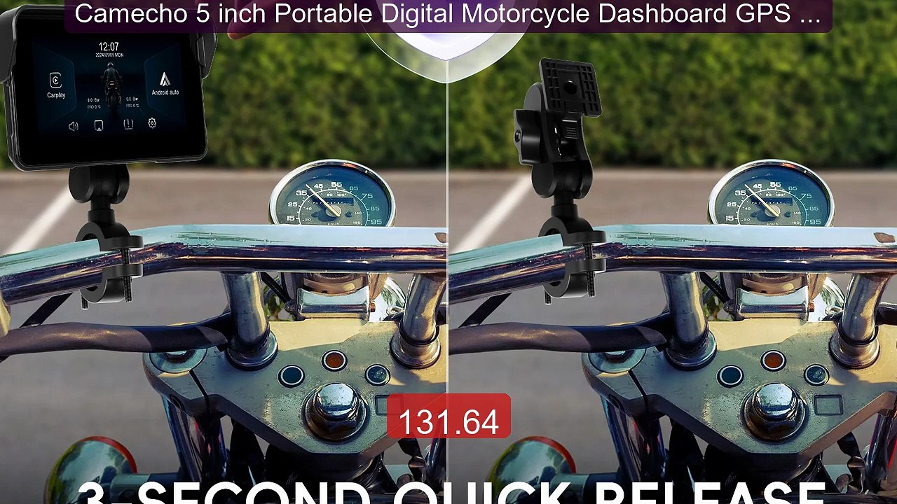 Camecho 5 inch Portable Digital Motorcycle Dashboard GPS Mo... -- Top Pick 2026 | Unbeatable Price!