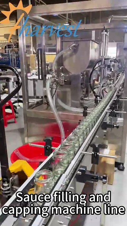 Which Chinese supplier builds a sauce filling machine and 4-head vacuum capper machine line？