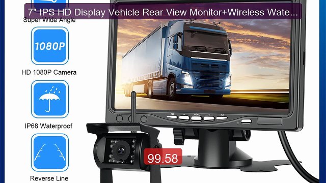 7 IPS HD Display Vehicle Rear View Monitor+Wireless Waterproo... Best Buy 2026 | Great Quality!