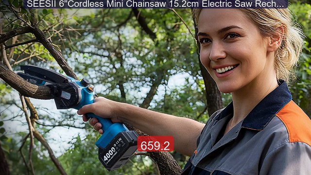SEESII 6''Cordless Mini Chainsaw 15.2cm Electric Saw Rechargeable W... Top Rated 2026 | Buy Now!
