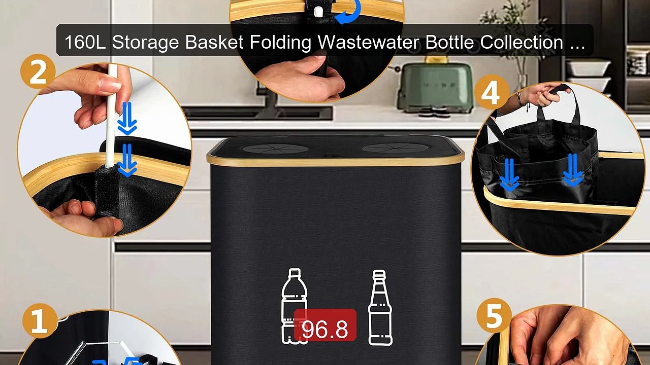 160L Storage Basket Folding Wastewater Bottle Collection Ba... -- Top Pick 2026 | Unbeatable Price!