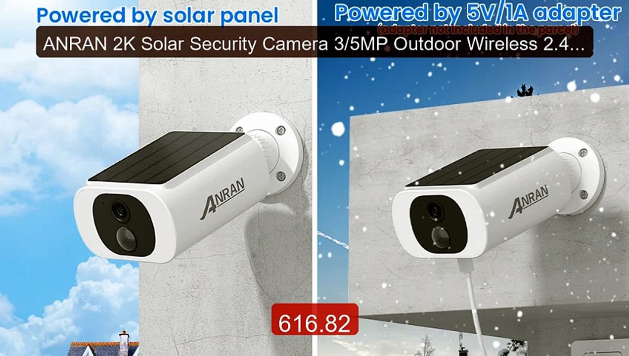 ANRAN 2K Solar Security Camera 3/5MP Outdoor Wireless 2.4G WIF... -- Hot Deal 2026 | Limited Offer!