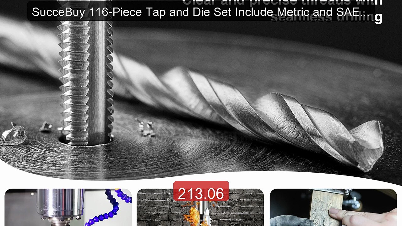 SucceBuy 116-Piece Tap and Die Set Include Metric and SAE Size Bea... -- Best Deal 2026 | Shop Now!