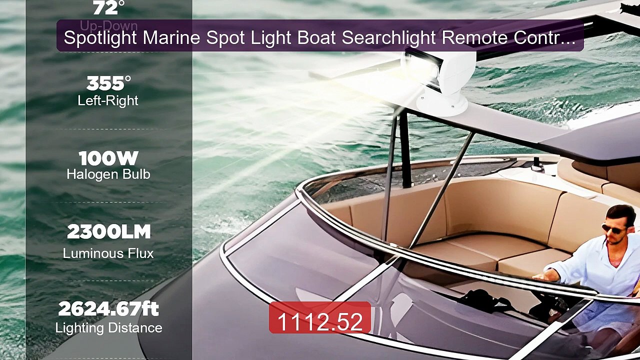 Spotlight Marine Spot Light Boat Searchlight Remote Control... -- Top Pick 2026 | Unbeatable Price!