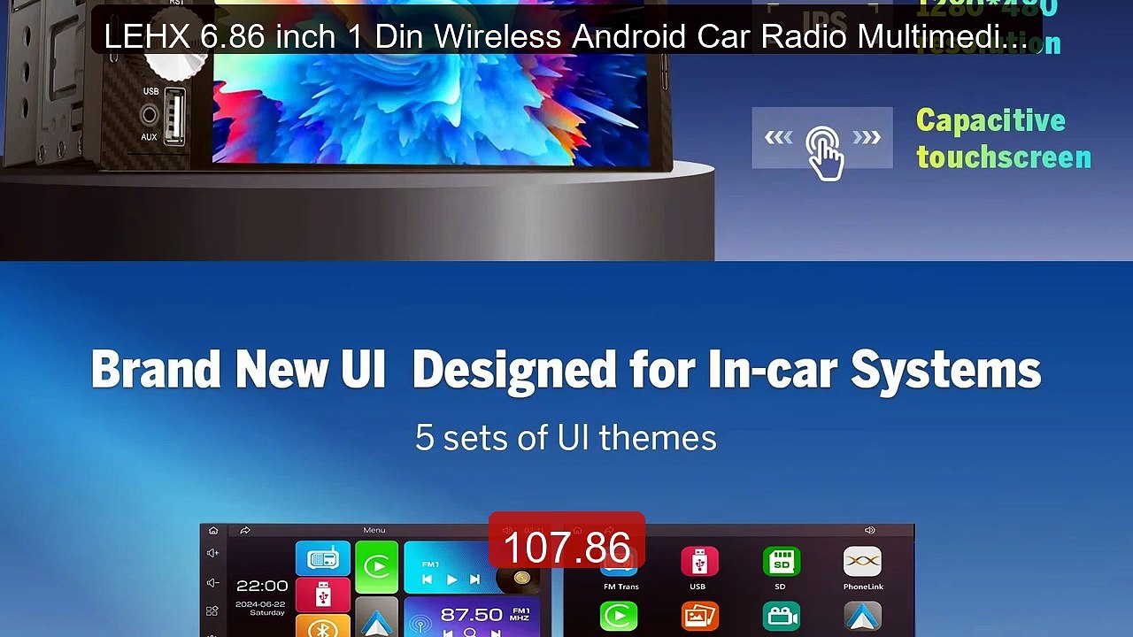 LEHX 6.86 inch 1 Din Wireless Android Car Radio Multimedia MP5 Auto... -- Top Rated 2026 | Buy Now!