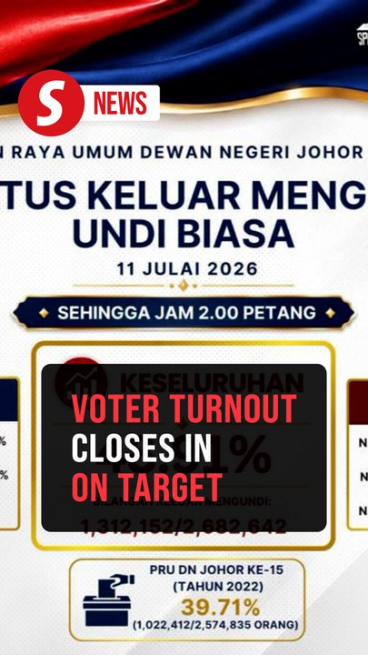 Johor polls: 48.91% voter turnout as of 2pm