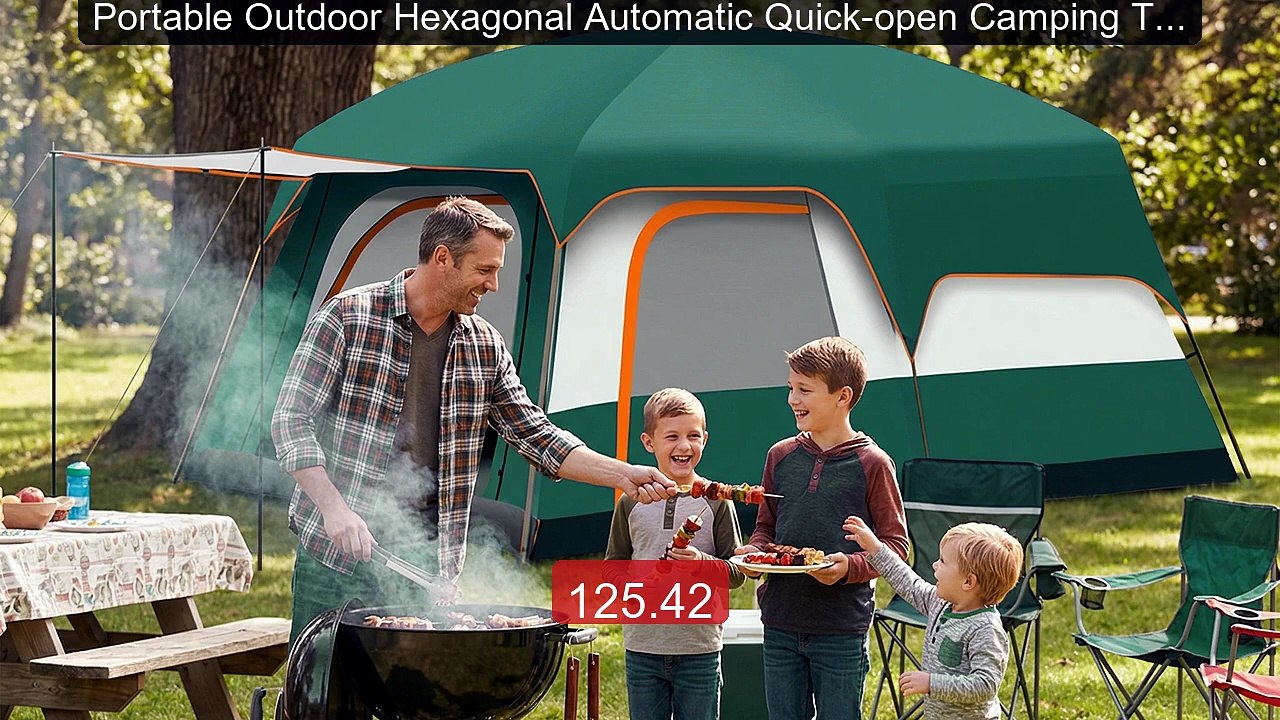 Portable Outdoor Hexagonal Automatic Quick-open Camping Tent T... -- Best Buy 2026 | Great Quality!
