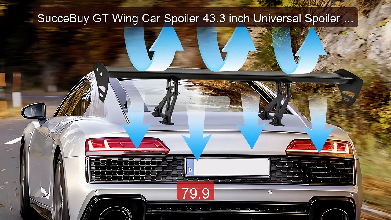SucceBuy GT Wing Car Spoiler 43.3 inch Universal Spoiler with ... -- Hot Deal 2026 | Limited Offer!