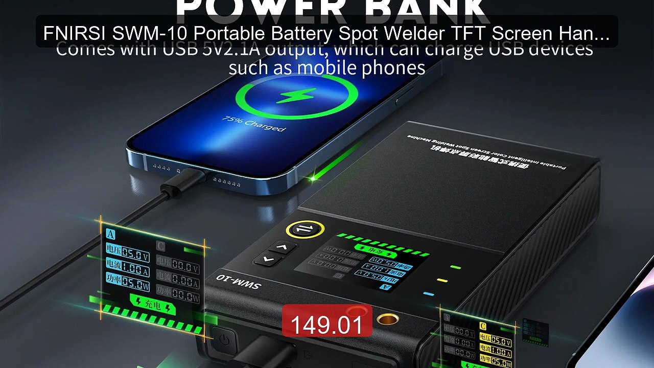 FNIRSI SWM-10 Portable Battery Spot Welder TFT Screen Handh... -- Top Pick 2026 | Unbeatable Price!