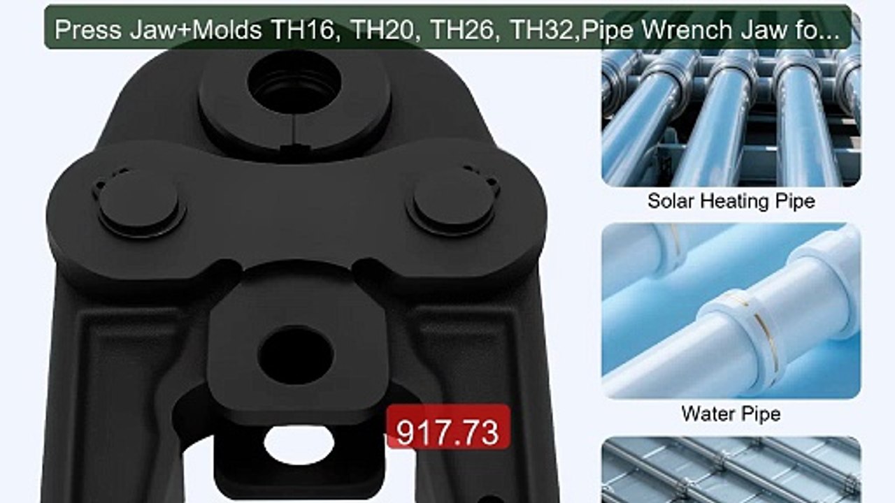 Press Jaw+Molds TH16, TH20, TH26, TH32,Pipe Wrench Jaw for Co... -- Amazing Value 2026 | Must Have!
