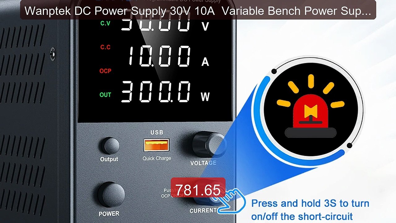 Wanptek DC Power Supply 30V 10A  Variable Bench Power Supply Adjust... -- Top Rated 2026 | Buy Now!