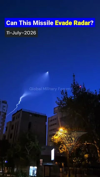 Advanced Iranian Missile In Flight