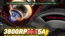 10/12 Inch Single/Dual-Bevel Sliding Compound Miter Saw, 50... -- Top Pick 2026 | Unbeatable Price!