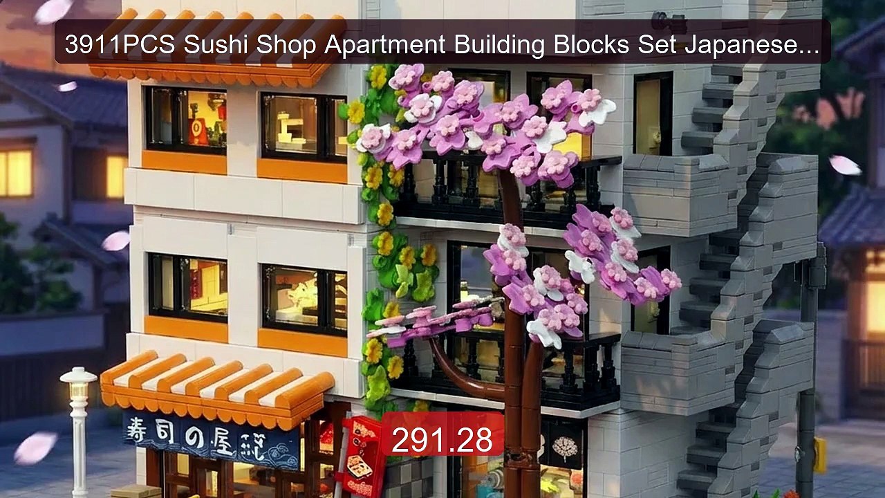 3911PCS Sushi Shop Apartment Building Blocks Set Japanese Street V... -- Best Deal 2026 | Shop Now!