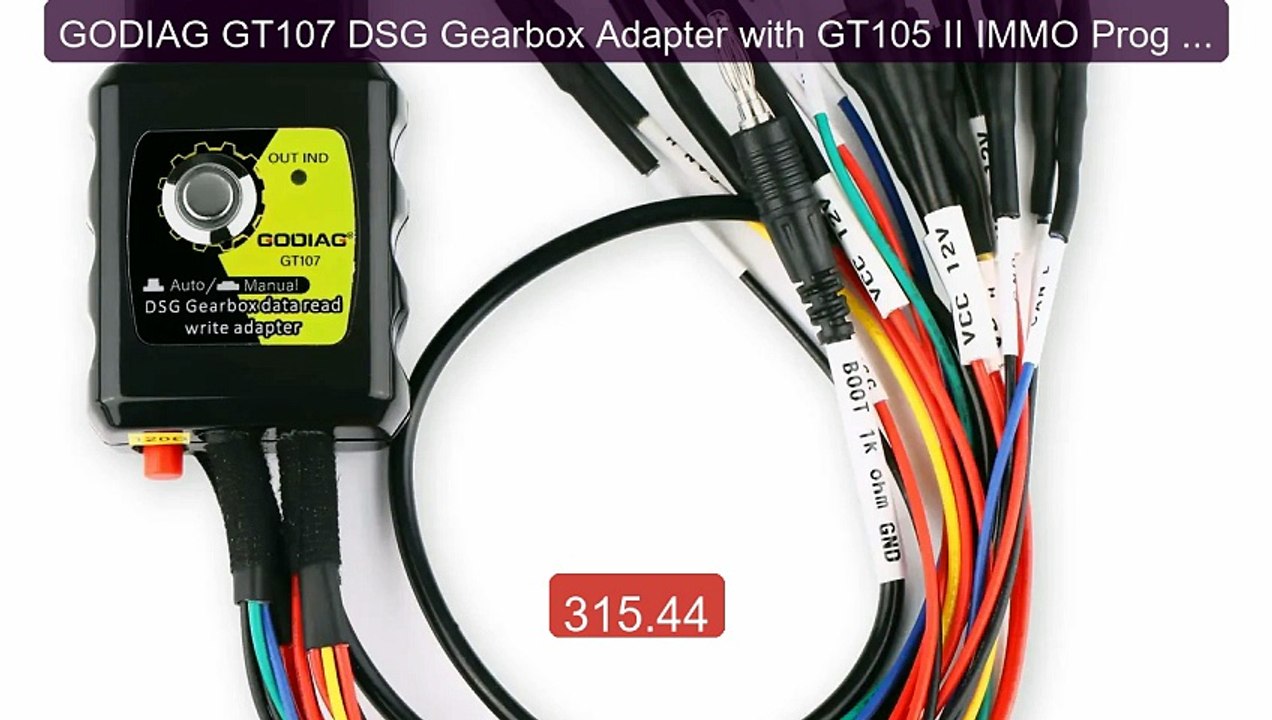 GODIAG GT107 DSG Gearbox Adapter with GT105 II IMMO Prog AD Fo... -- Hot Deal 2026 | Limited Offer!