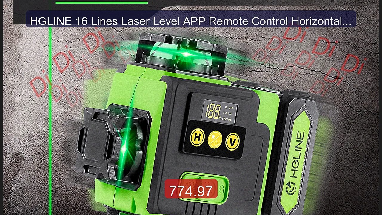 HGLINE 16 Lines Laser Level APP Remote Control Horizontal V... -- Top Pick 2026 | Unbeatable Price!