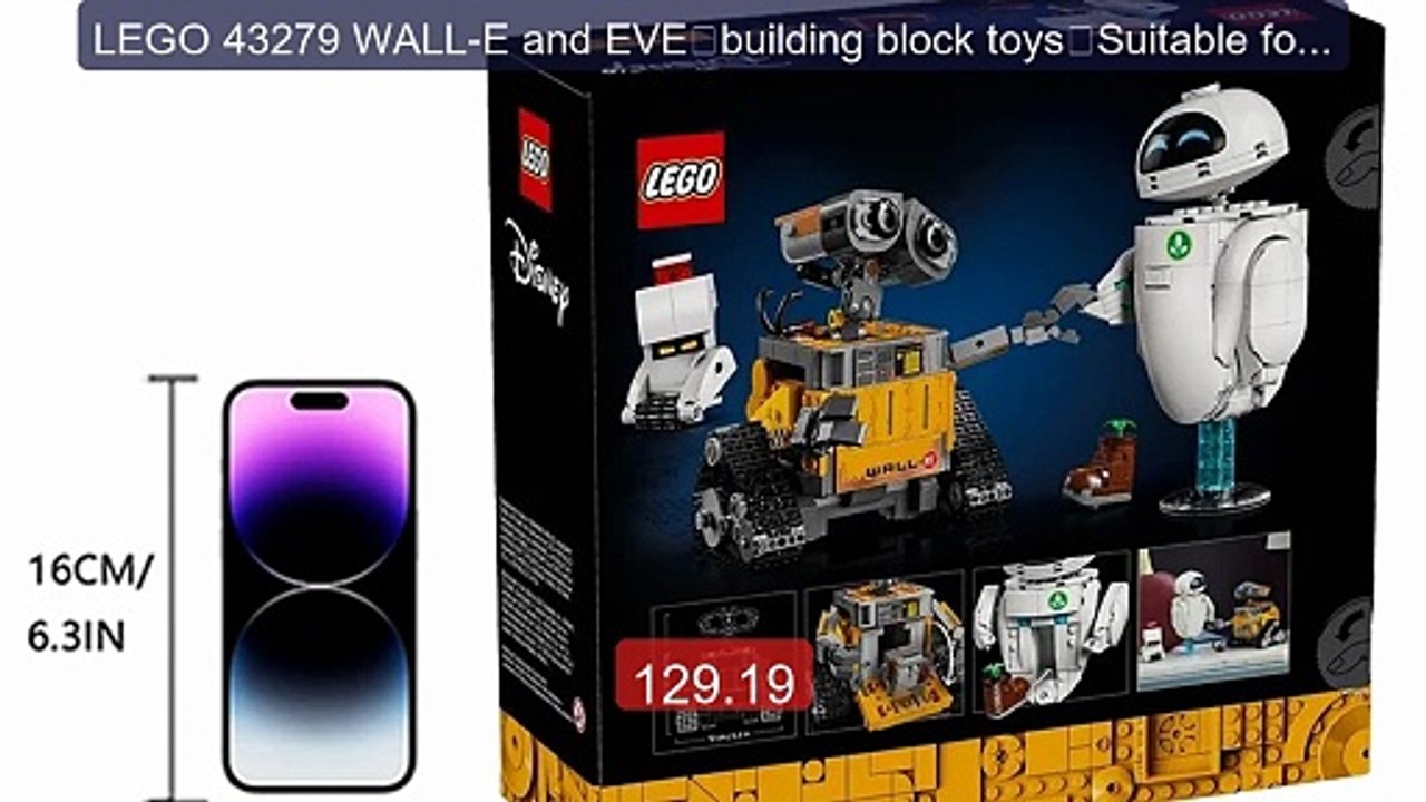 LEGO 43279 WALL-E and EVE，building block toys，S...