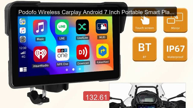 Podofo Wireless Carplay Android 7 Inch Portable Smart Player Multim... Top Rated 2026 | Buy Now!