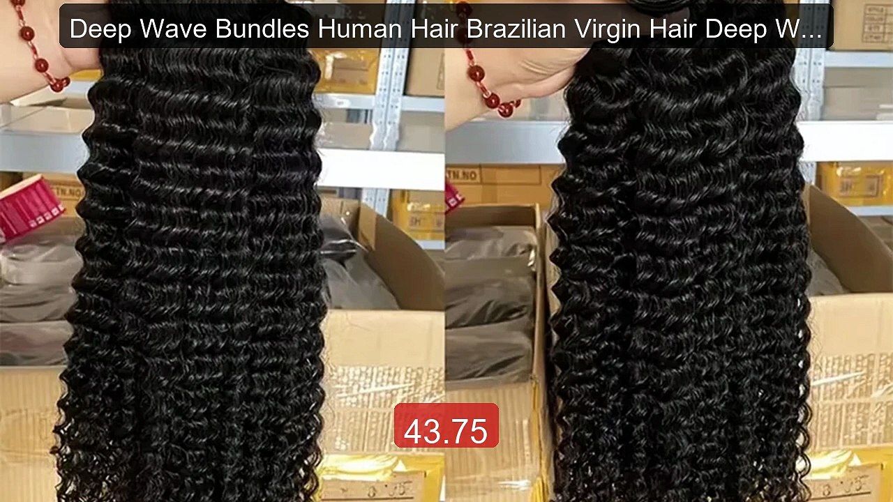 Deep Wave Bundles Human Hair Brazilian Virgin Hair Deep Wave One We... -- Top Rated 2026 | Buy Now!