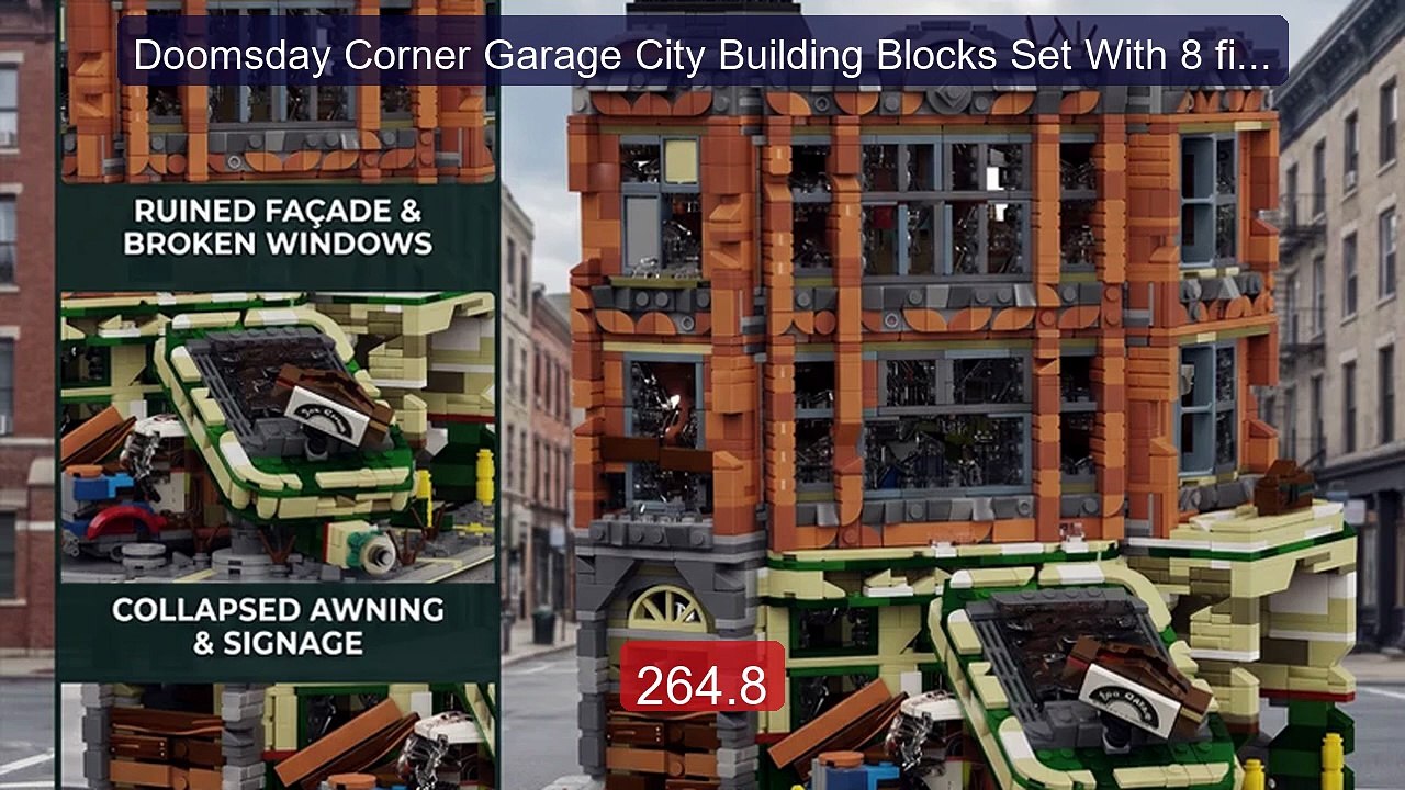 Doomsday Corner Garage City Building Blocks Set With 8 figures... -- Best Buy 2026 | Great Quality!