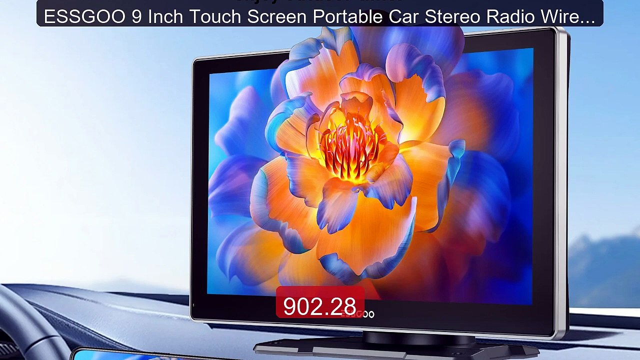 ESSGOO 9 Inch Touch Screen Portable Car Stereo Radio Wireless Apple... -- Top Rated 2026 | Buy Now!