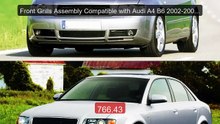 Front Grills Assembly Compatible with Audi A4 B6 2002-2005 Honeycom... -- Top Rated 2026 | Buy Now!