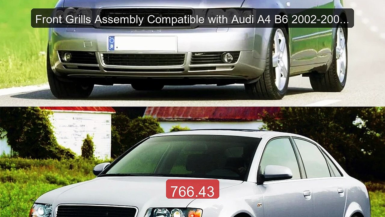 Front Grills Assembly Compatible with Audi A4 B6 2002-2005 Honeycom... -- Top Rated 2026 | Buy Now!