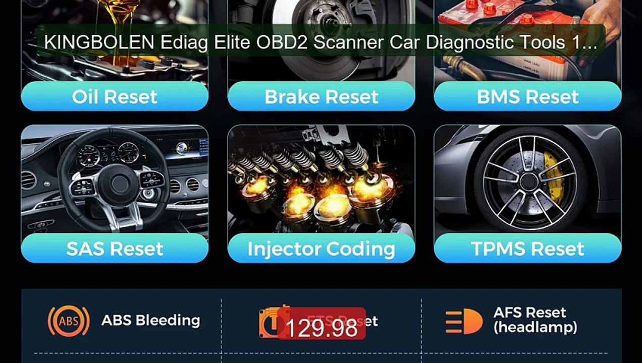 KINGBOLEN Ediag Elite OBD2 Scanner Car Diagnostic Tools 15 Res... -- Hot Deal 2026 | Limited Offer!