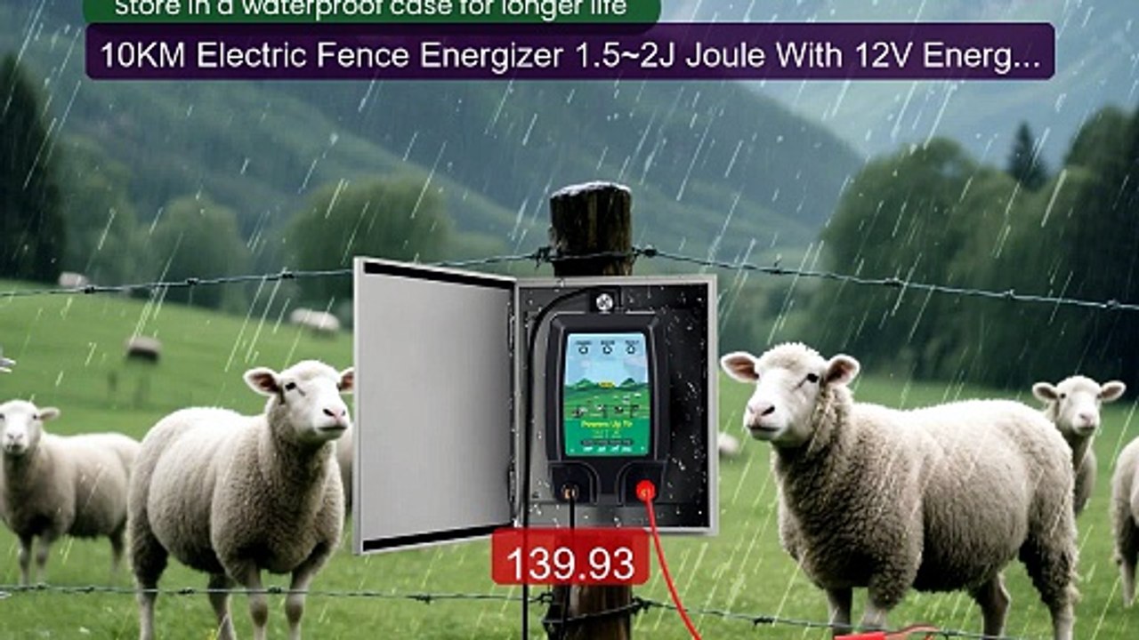 10KM Electric Fence Energizer 1.5~2J Joule With 12V Energizer ... -- Hot Deal 2026 | Limited Offer!