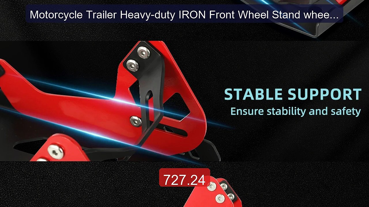 Motorcycle Trailer Heavy-duty IRON Front Wheel Stand wheel Cho... -- Hot Deal 2026 | Limited Offer!
