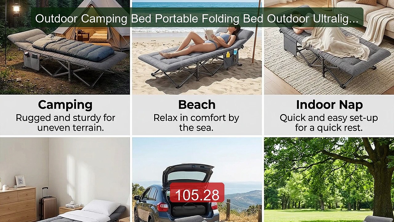 Outdoor Camping Bed Portable Folding Bed Outdoor Ultralight fo... -- Best Buy 2026 | Great Quality!
