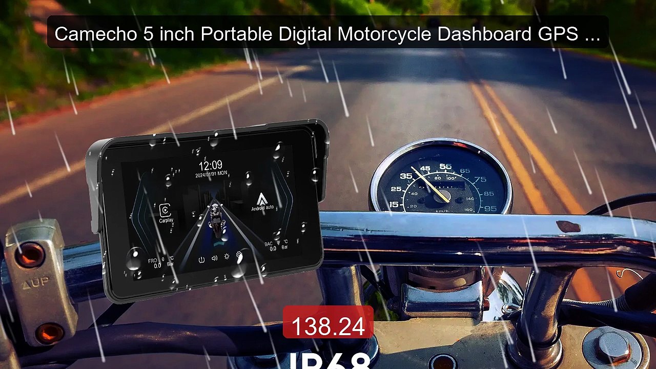 Camecho 5 inch Portable Digital Motorcycle Dashboard GPS Mo... -- Top Pick 2026 | Unbeatable Price!