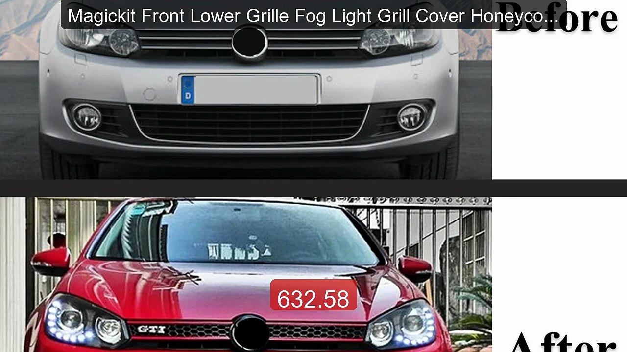Magickit Front Lower Grille Fog Light Grill Cover Honeycomb Fo... -- Hot Deal 2026 | Limited Offer!