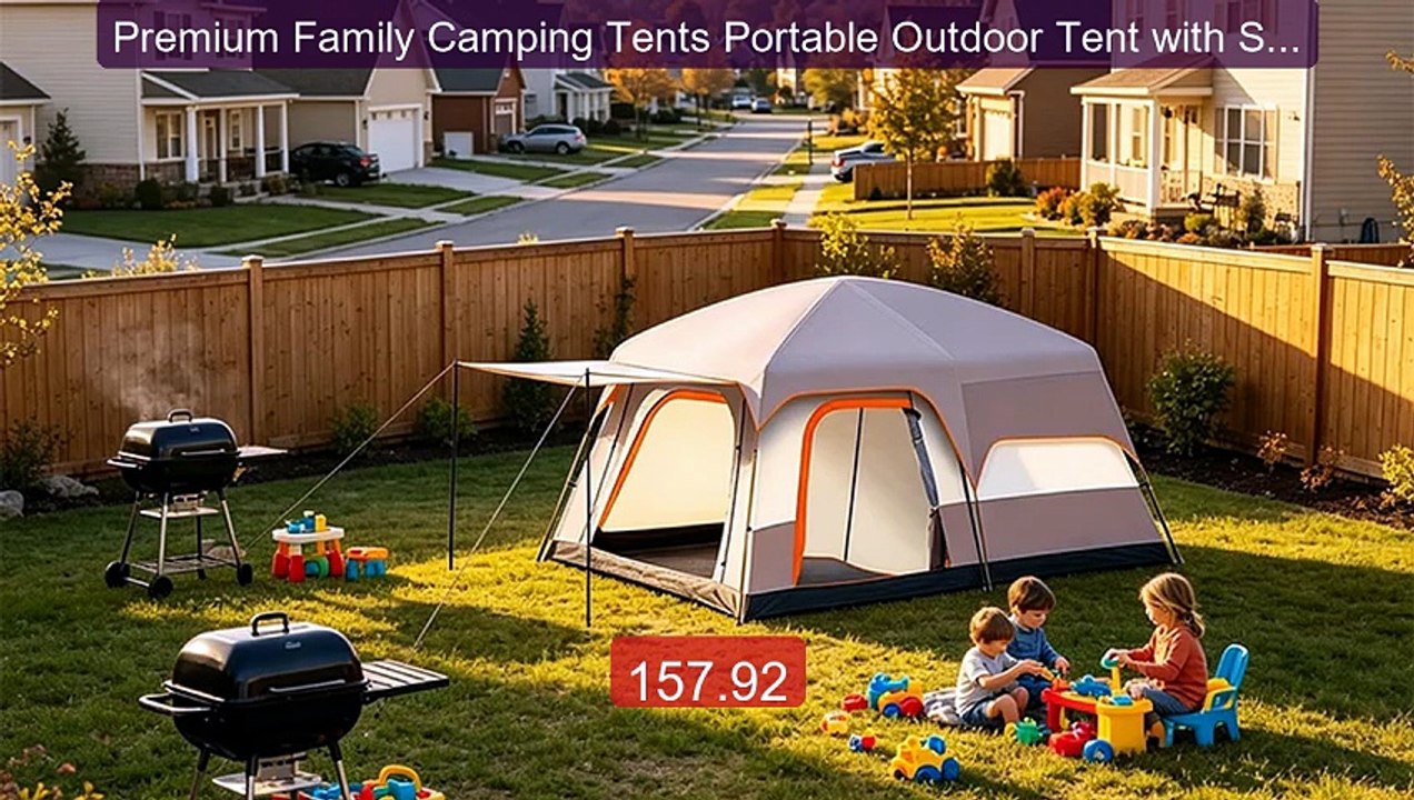 Premium Family Camping Tents Portable Outdoor Tent with Sun & ... -- Hot Deal 2026 | Limited Offer!