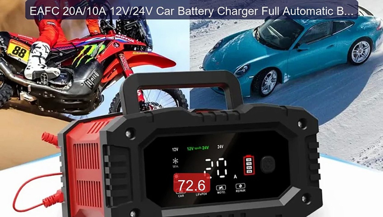 EAFC 20A/10A 12V/24V Car Battery Charger Full Automatic Bat... -- Top Pick 2026 | Unbeatable Price!