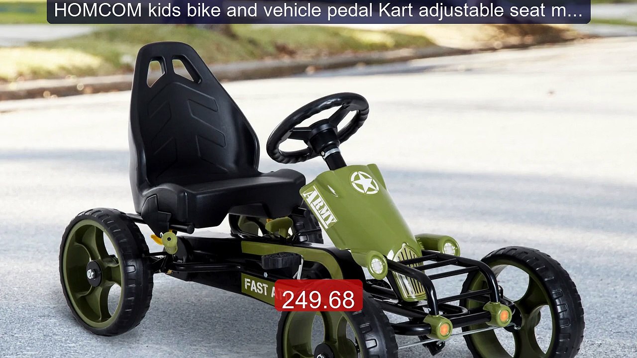 HOMCOM kids bike and vehicle pedal Kart adjustable seat man... -- Top Pick 2026 | Unbeatable Price!