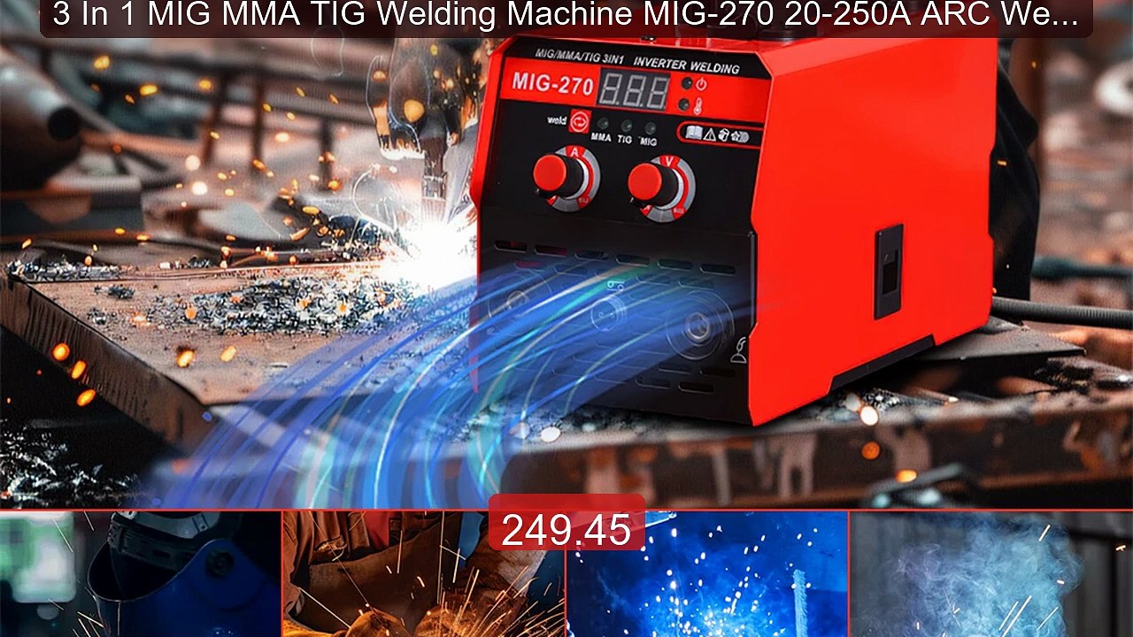 3 In 1 MIG MMA TIG Welding Machine MIG-270 20-250A ARC Weldin... -- Amazing Value 2026 | Must Have!