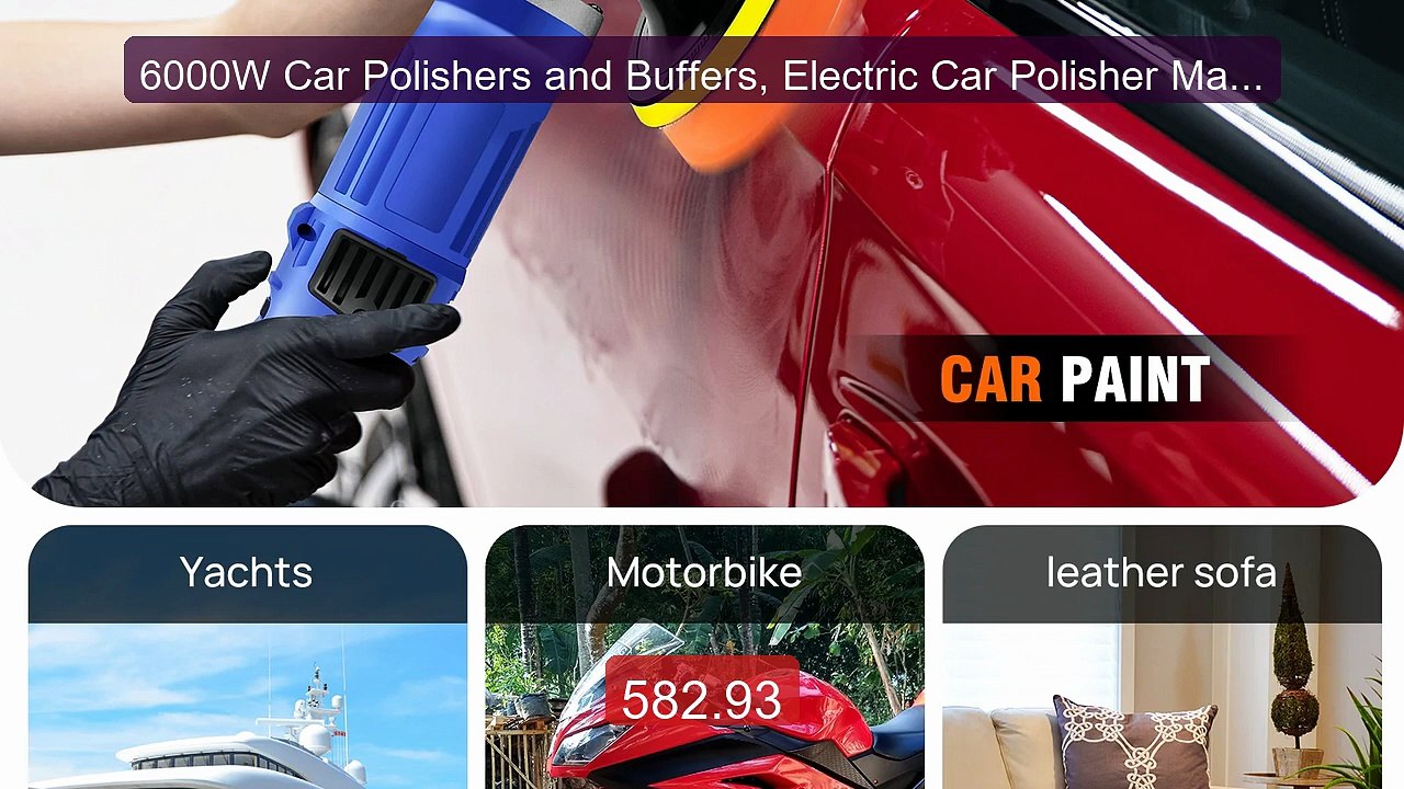 6000W Car Polishers and Buffers, Electric Car Polisher Machine with... -- Top Rated 2026 | Buy Now!