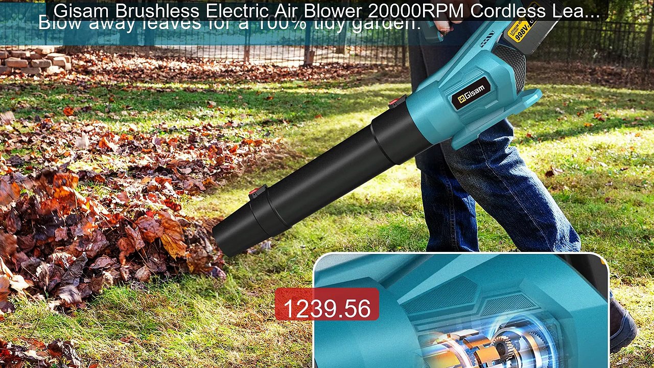 Gisam Brushless Electric Air Blower 20000RPM Cordless Leaf Snow Dus... -- Top Rated 2026 | Buy Now!