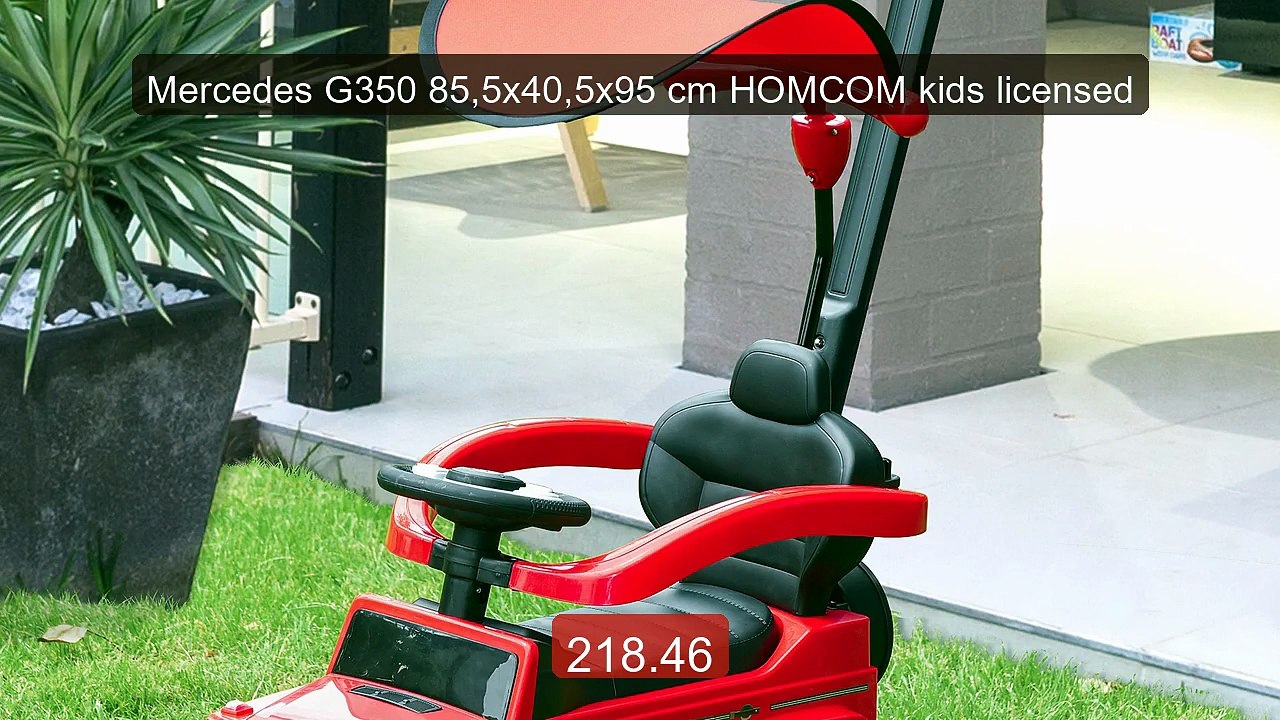 Mercedes G350 85,5x40,5x95 cm HOMCOM kids licensed -- Top Pick 2026 | Unbeatable Price!