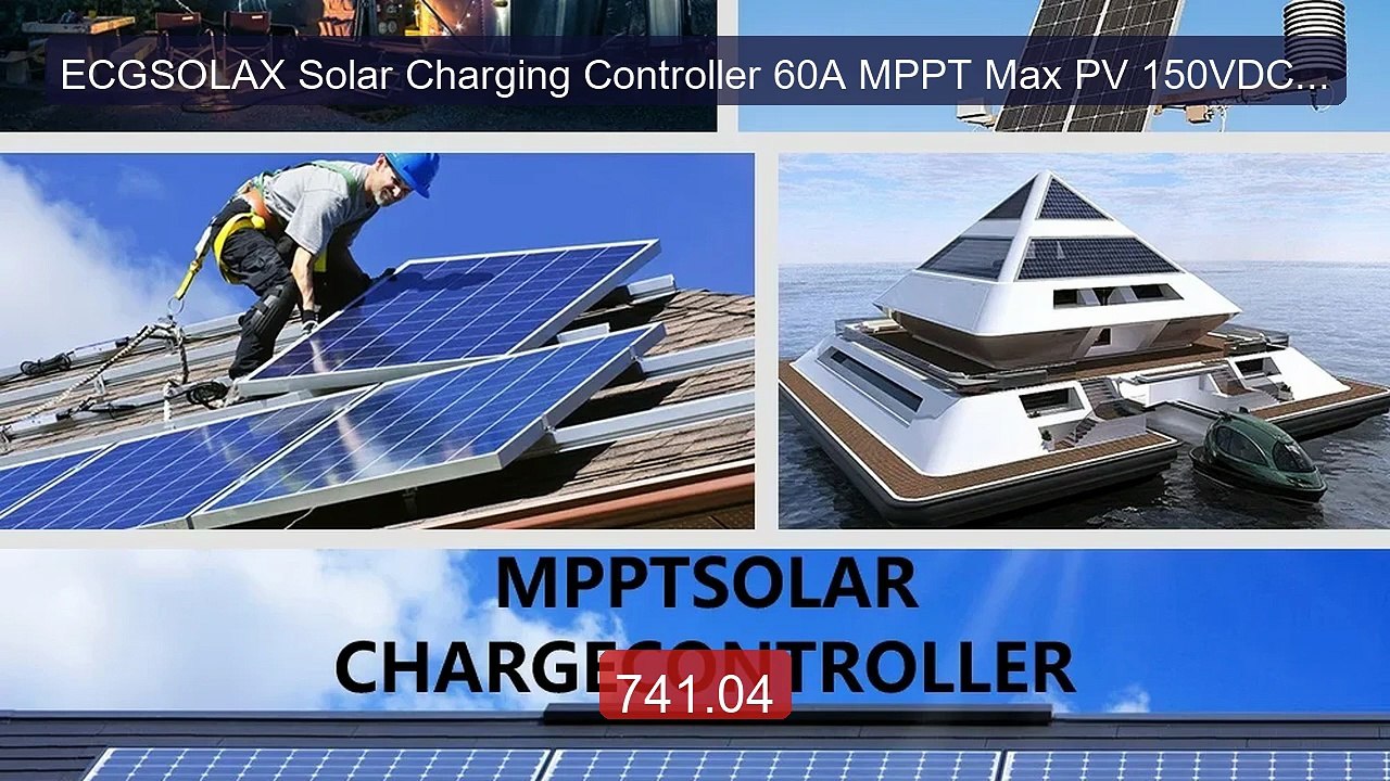 ECGSOLAX Solar Charging Controller 60A MPPT Max PV 150VDC Sola... -- Best Buy 2026 | Great Quality!