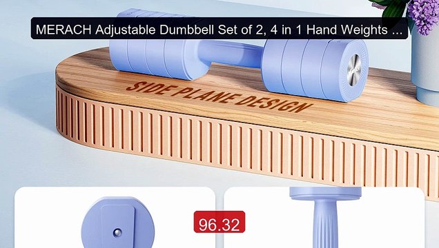 MERACH Adjustable Dumbbell Set of 2, 4 in 1 Hand Weights for Women ... Top Rated 2026 | Buy Now!