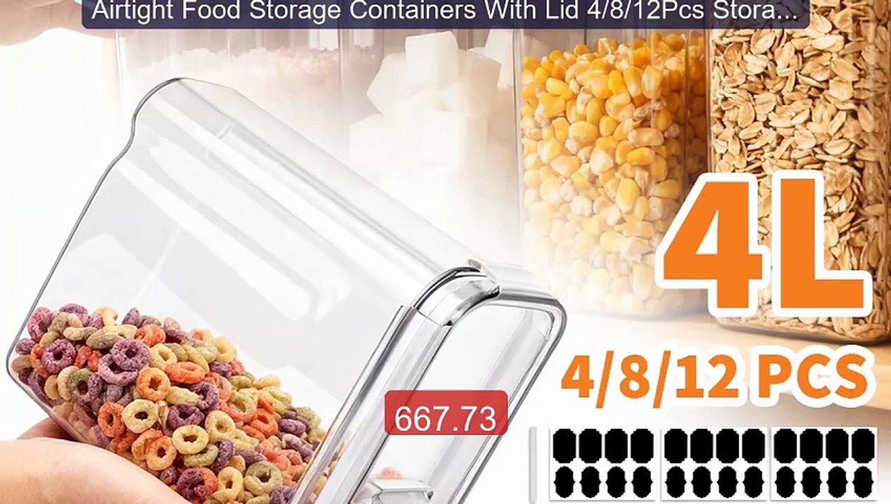 Airtight Food Storage Containers With Lid 4/8/12Pcs Storage... -- Top Pick 2026 | Unbeatable Price!