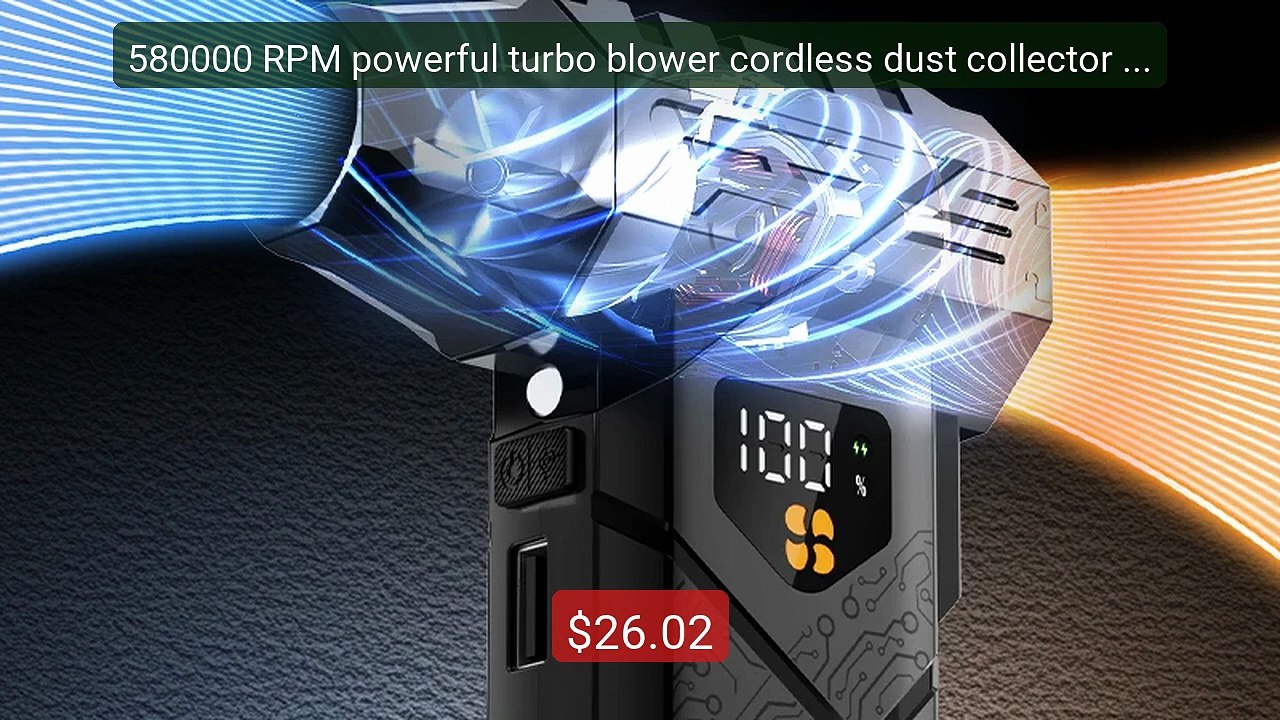 580000 RPM powerful turbo blower cordless dust collector high-... -- Hot Deal 2026 | Limited Offer!