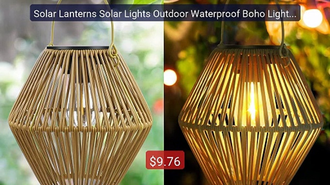 Solar Lanterns Solar Lights Outdoor Waterproof Boho Light for... -- Amazing Value 2026 | Must Have!
