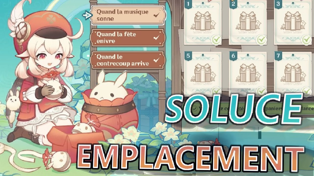 Genshin Impact FR | (Évent) Quand la fête sonne - Bénédiction féconde : Emplacements des coffres !