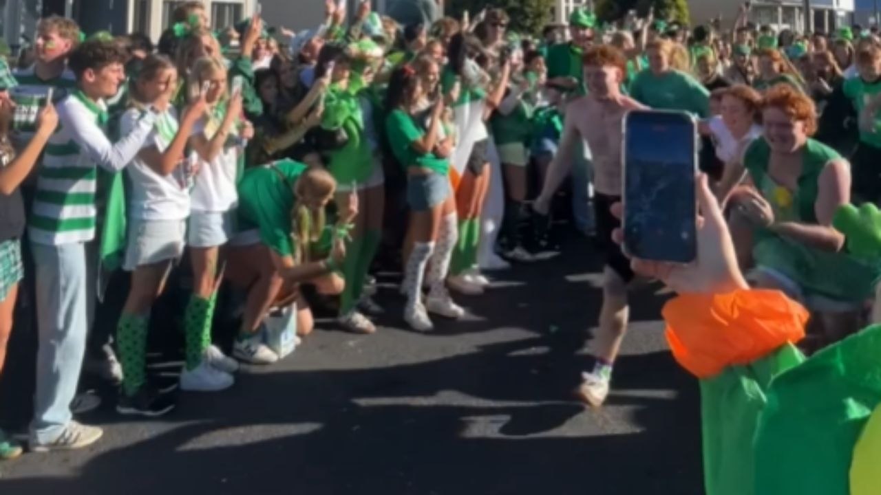 Ginger-Haired Runners Take Part In A St. Patrick’s Day Race