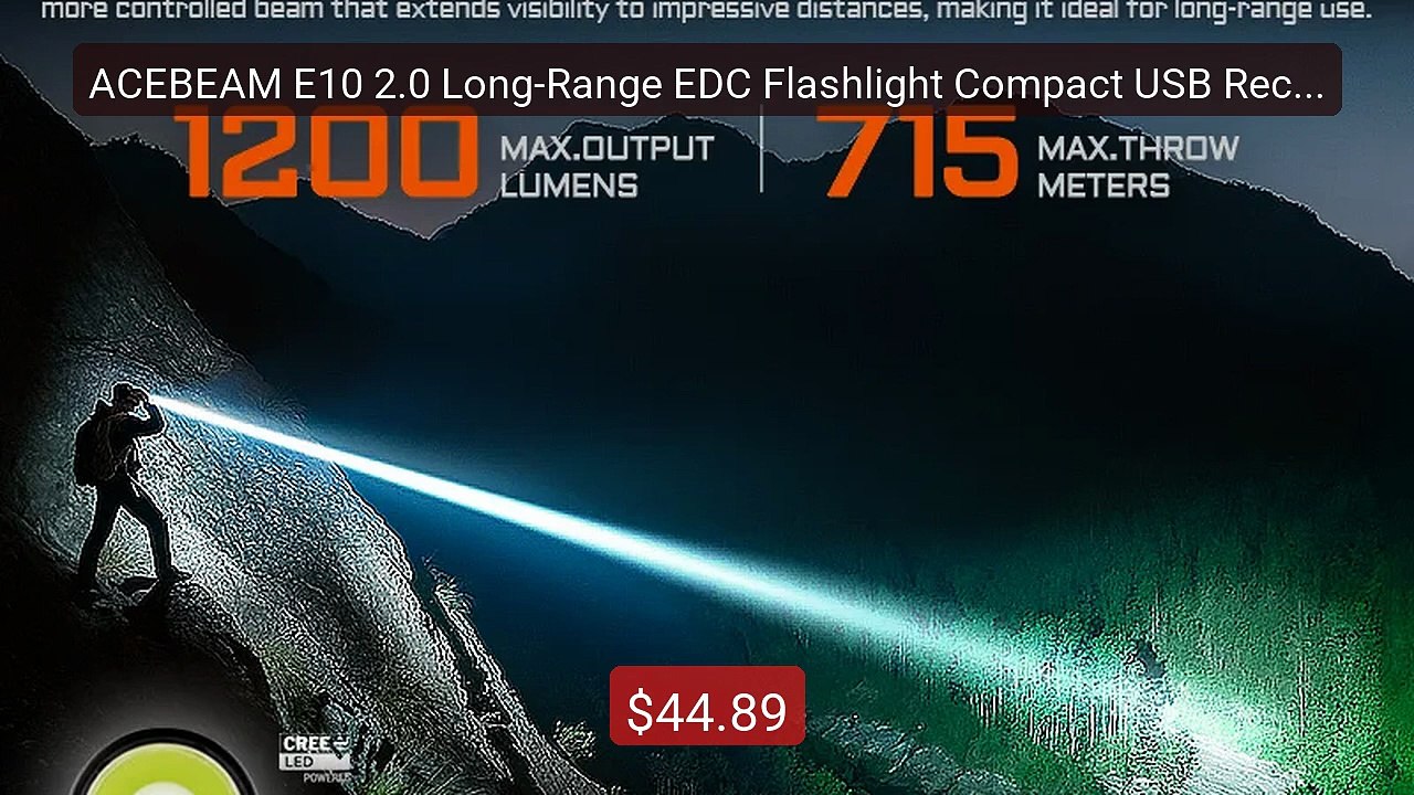 ACEBEAM E10 2.0 Long-Range EDC Flashlight Compact USB Rechargeable ... -- Top Rated 2026 | Buy Now!
