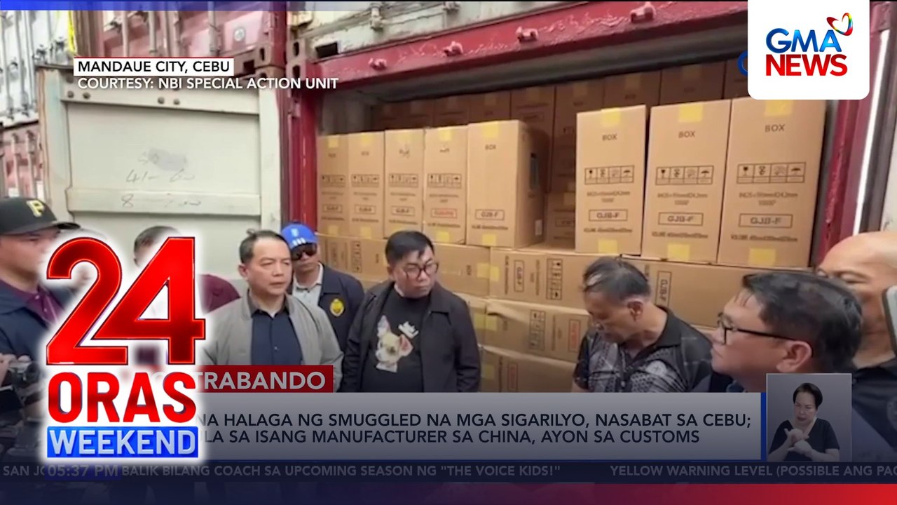 P3B cigarettes smuggled from China intercepted in Cebu | 24 Oras Weekend